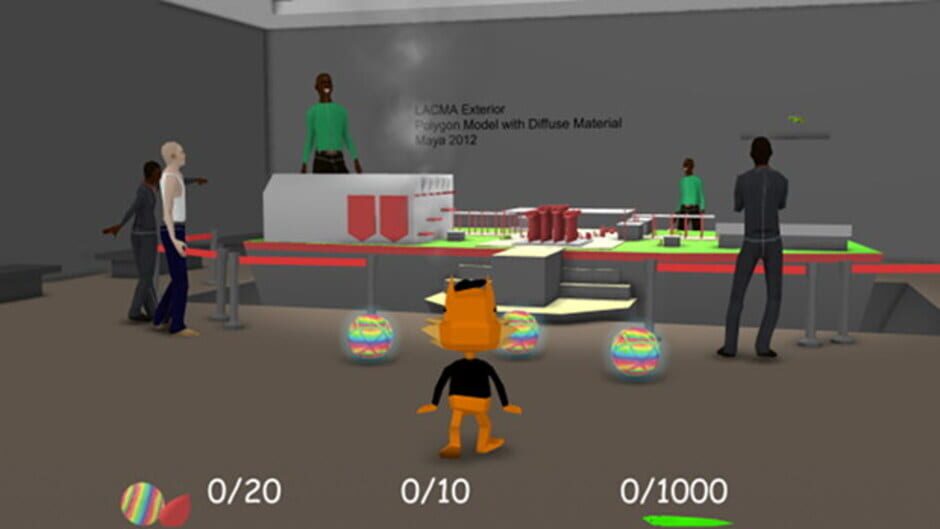 Bubsy 3D: Bubsy Visits the James Turrell Retrospective screenshot 1