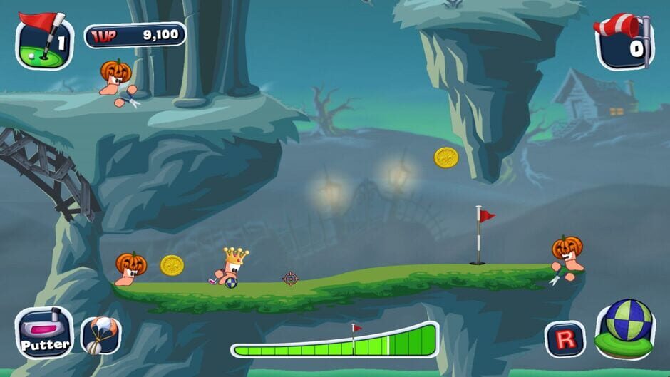 Worms Crazy Golf screenshot 1