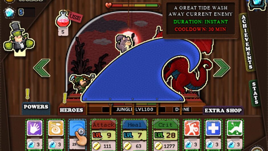 Tap Heroes screenshot 1