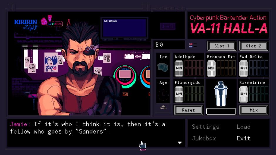 VA-11 Hall-A: Cyberpunk Bartender Action screenshot 2