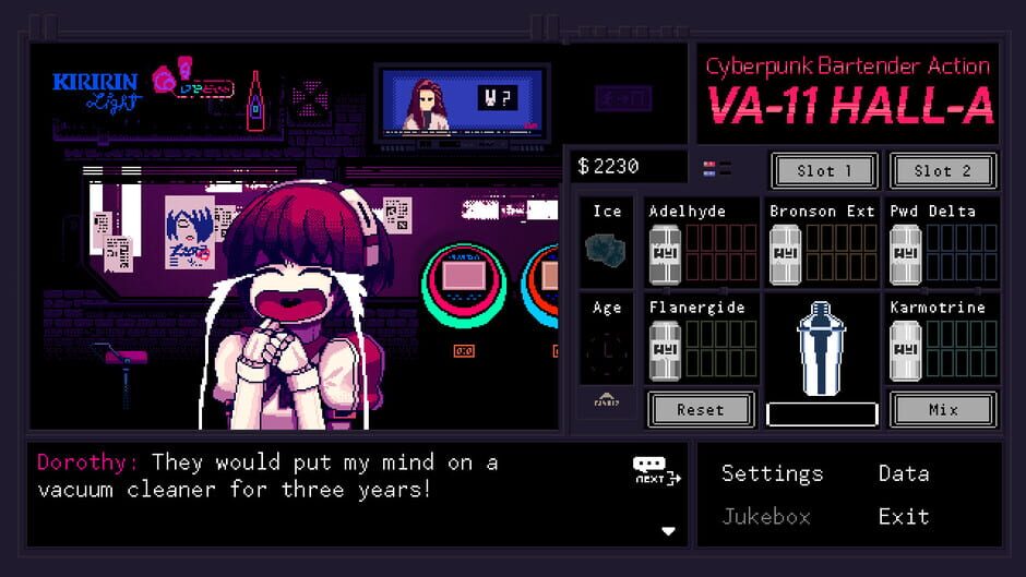VA-11 Hall-A: Cyberpunk Bartender Action screenshot 5