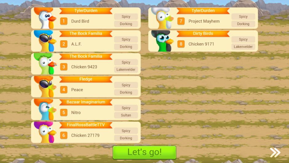 Chicken Derby screenshot 2