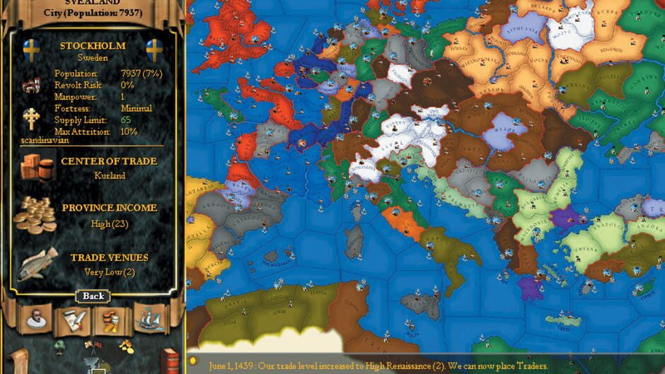Europa Universalis II screenshot 4