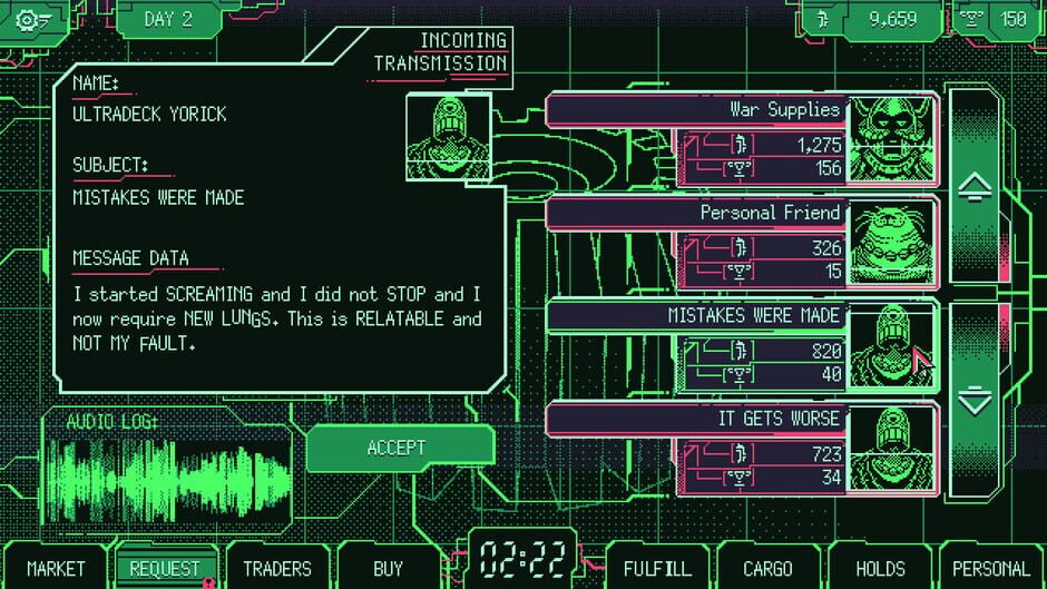Space Warlord Organ Trading Simulator screenshot 2