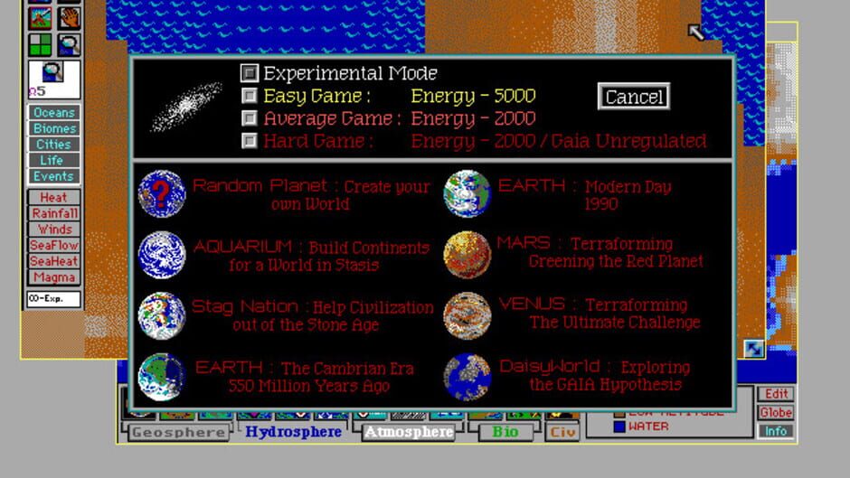 SimEarth: The Living Planet screenshot 2
