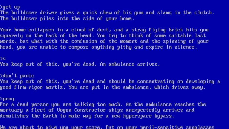 The Hitchhiker's Guide to the Galaxy screenshot 3