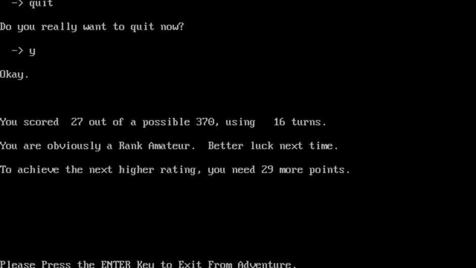 Colossal Cave Adventure screenshot 1