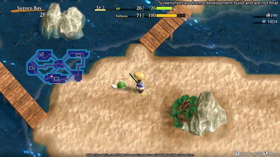 Shiren the Wanderer: The Mystery Dungeon of Serpentcoil Island screenshot 2
