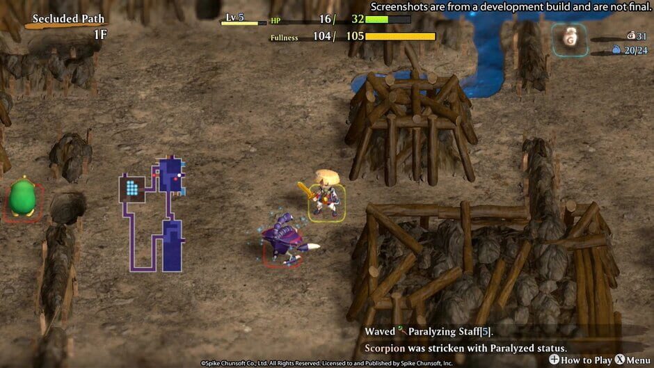 Shiren the Wanderer: The Mystery Dungeon of Serpentcoil Island screenshot 3