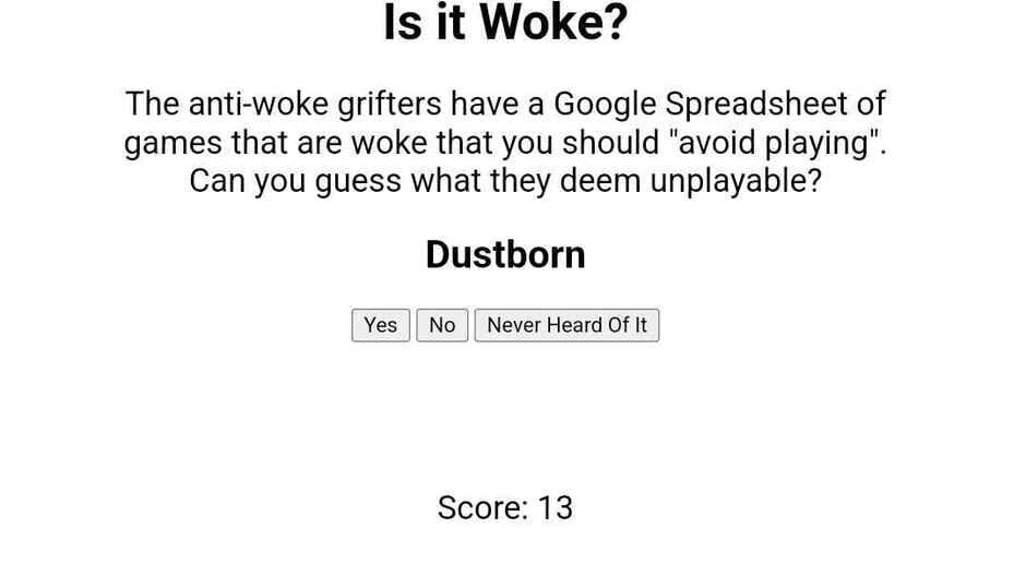 Is It Woke? screenshot 1