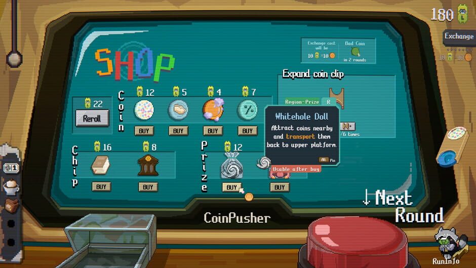 Raccoin: Coin Pusher Roguelike screenshot 8